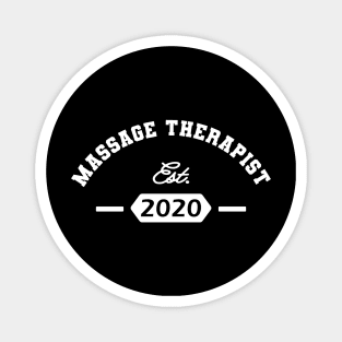 Massage Therapist Est. 2020 Magnet